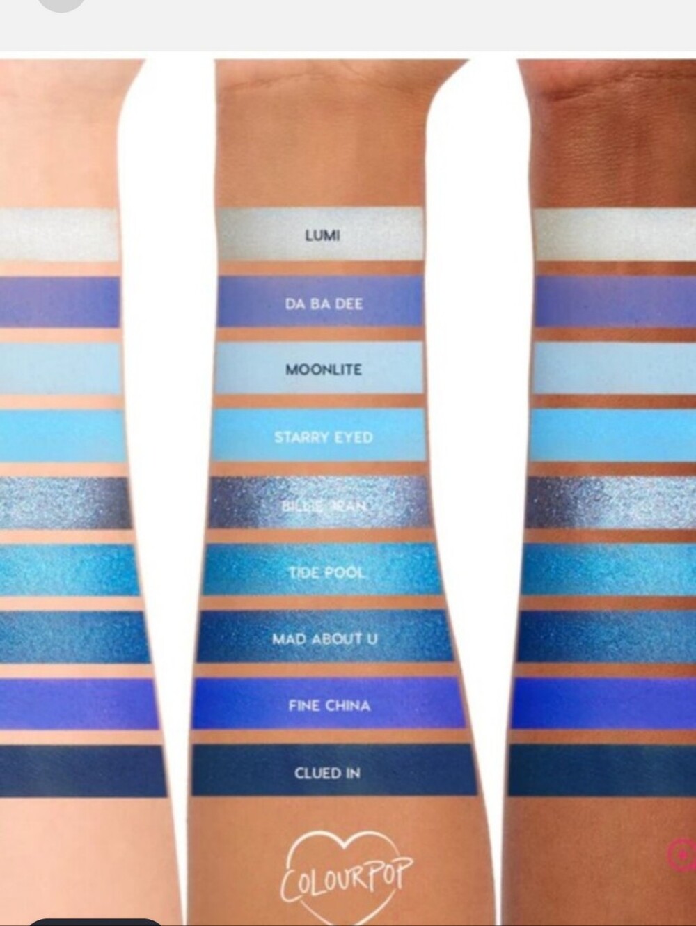 Colourpop Blue Moon Pressed Powder Palette
